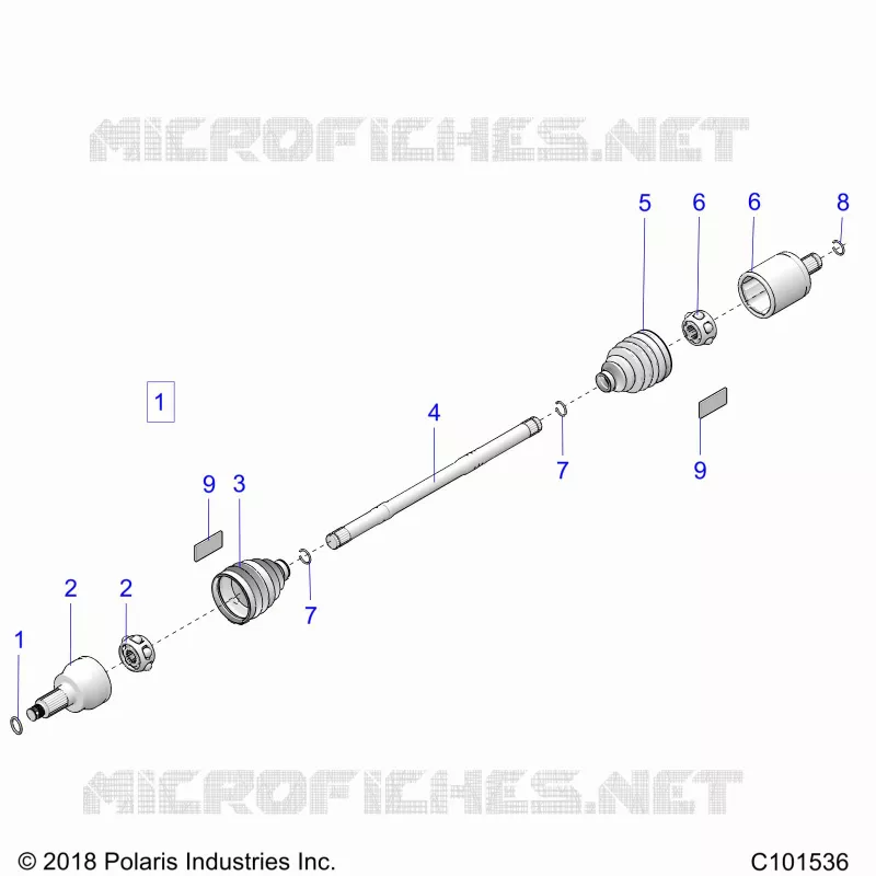 DRIVE TRAIN, TRANSMISSIONE ANTERIORE SHAFT