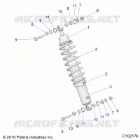 SUSPENSION, SHOCK ANTERIORE MOUNTING
