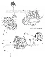 MOTORE, STATOR COVER AND VOLANO