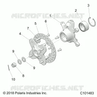 SOSPENSIONI ANTERIORI HUB AND STEERING KNUCKLE- A22SGE95KN (C101483)