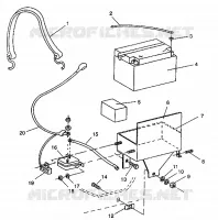 BATTERIA BOX ASSEMBLY TRAIL DELUXE E940262 (49273827380004)