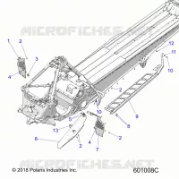 CHASSIS, PROTEZIONE FRIZIONE, FOOTRESTS, AND RUNNING BOARDS