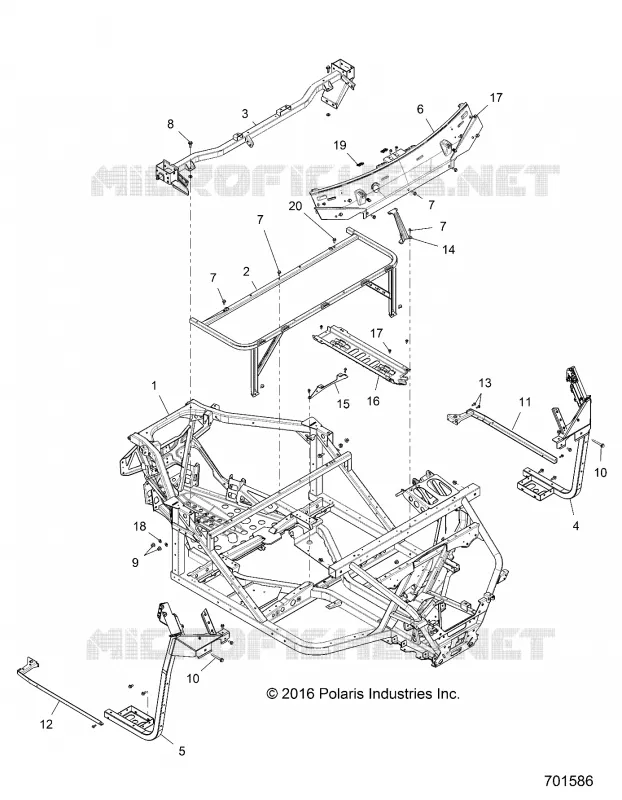 CHASSIS, TELAIO PRINCIPALE