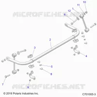 SUSPENSION, BARRA DI STABILIZZAZIONE, REAR
