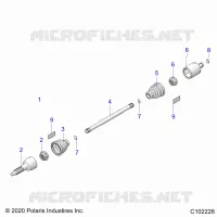 TRASMISSIONE, REAR DRIVE SHAFT