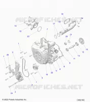 ENGINE, SISTEMA DI RAFFREDDAMENTO/WATER PUMP