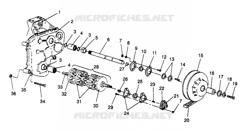 ALBERO DI TRASMISSIONE ASSEMBLY WIDETRAK LX 0962064 and EUROPEAN WIDETRAK LX E962064 (4931643164B013)