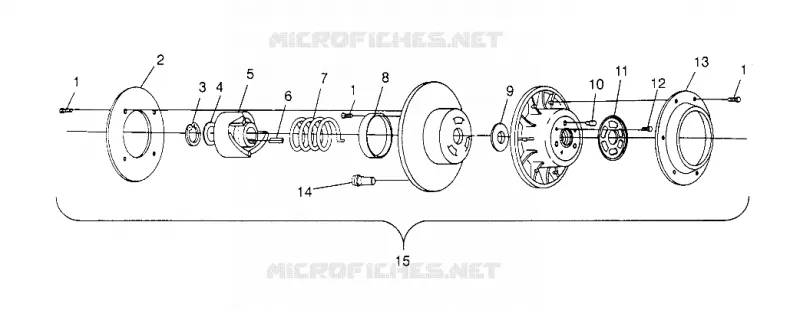 FRIZIONE DRIVEN ASSEMBLY 440 XCR 0951660 (4929112911C002)