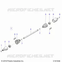 DRIVE TRAIN, TRANSMISSIONE ANTERIORE SHAFT