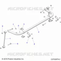 SUSPENSION, REAR BARRA DI STABILIZZAZIONE