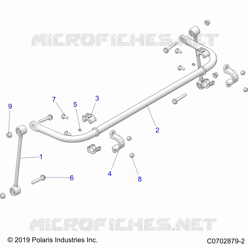 SUSPENSION, REAR BARRA DI STABILIZZAZIONE