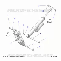 SHOCK MOUNTING, REAR SUSP.