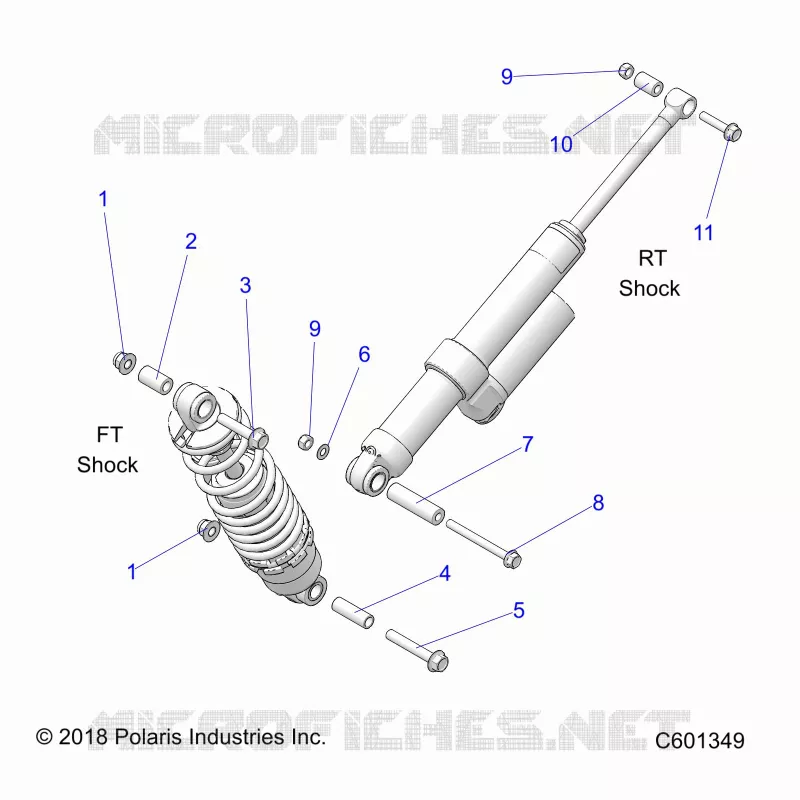 SHOCK MOUNTING, REAR SUSP.