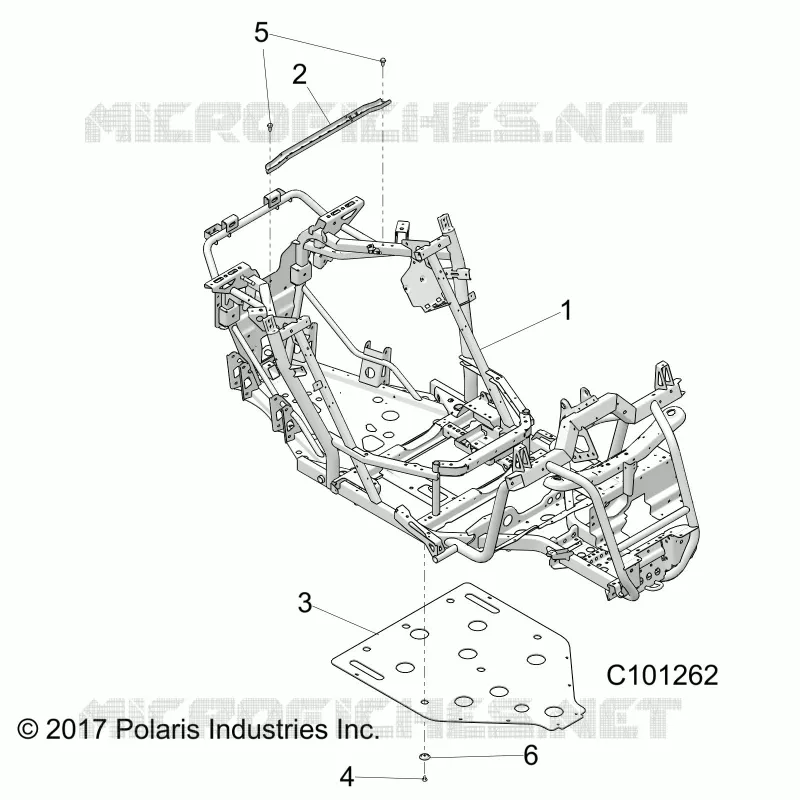 CHASSIS, TELAIO PRINCIPALE AND SKID PLATE