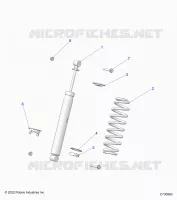 SUSPENSION, REAR SHOCK MONTAGGIO