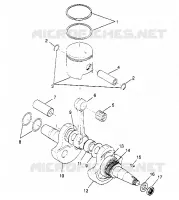 ALBERO MOTORE AND PISTONEE TRAIL BLAZER W947221 (4926832683C006)