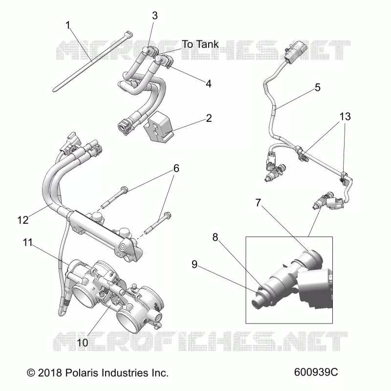 SISTEMA DI ALIMENTAZIONE CARBURANTE, RAIL, LINES AND THROTTLE BODY