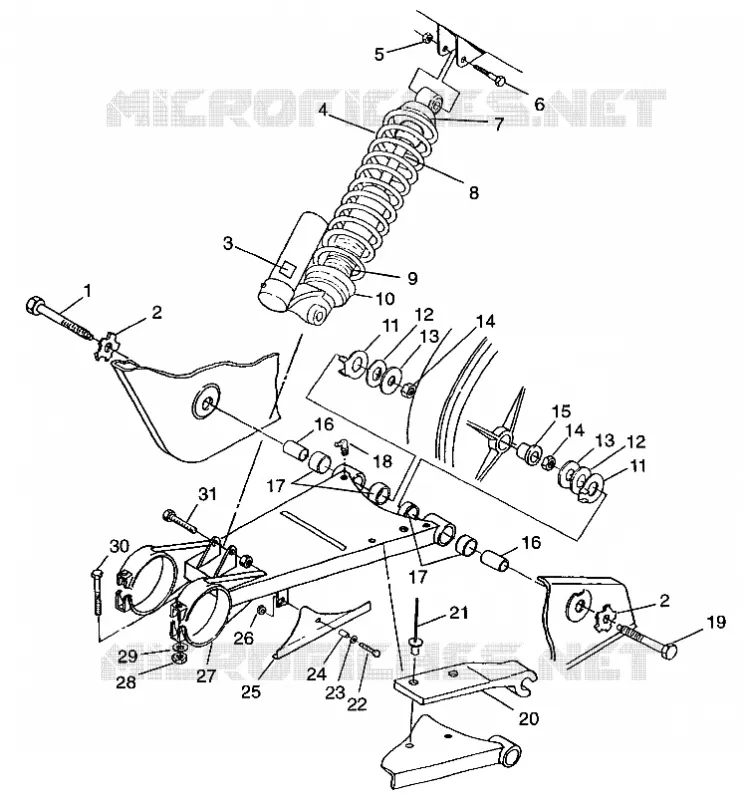 SWING ARM   SHOCK SCRAMBLER W957840 (4927252725B014)