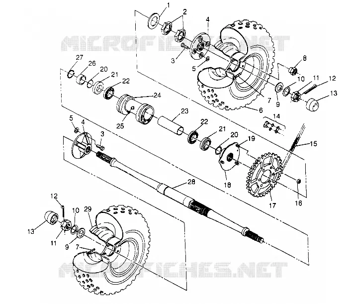 TRAZIONE POSTERIORE MONTAGGIO  (Prior to Serial #2295881) Magnum 2x4 W957544 (4926852685C003)