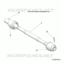 DRIVE TRAIN, FRONT PROP ALBERO