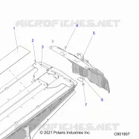TELAIO, REAR CLOSEOFF AND SNOWFLAP