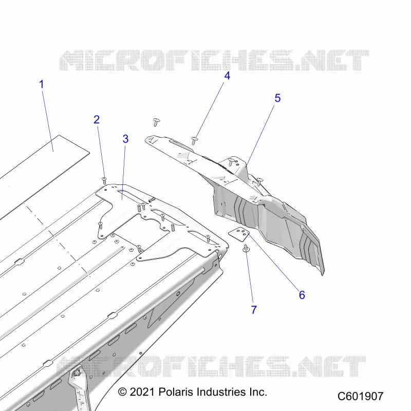 TELAIO, REAR CLOSEOFF AND SNOWFLAP