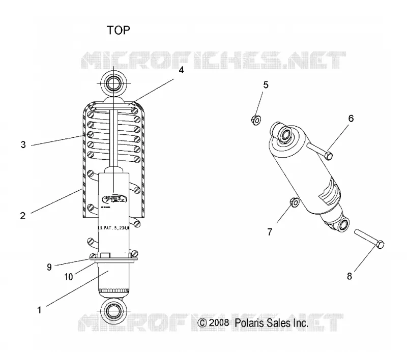 SUSPENSION, SHOCK ANTERIORE TRACK