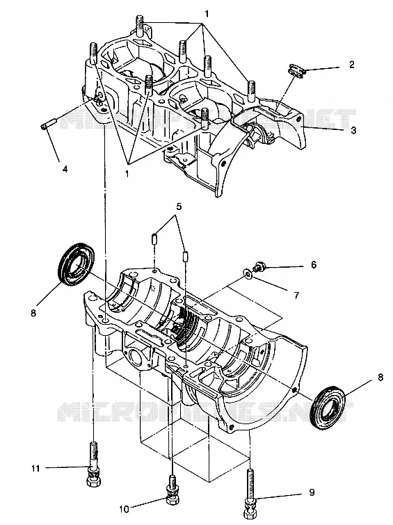 CARTER ASSEMBLY WIDETRAK LX 0942064 (49250425040030)