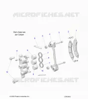 BRAKES, PINZA FRENO ANTERIORE
