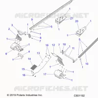 CHASSIS, PROTEZIONE FRIZIONE AND FOOTRESTS