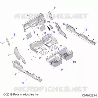 CARROZZERIA POSTERIORE CLOSEOFF, FENDERS AND FLOOR