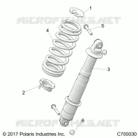 SUSPENSION, REAR SHOCK MONTAGGIO