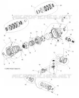 TRASMISSIONE, FRONT SCATOLA DEGLI INGRANAGGI INTERNALS
