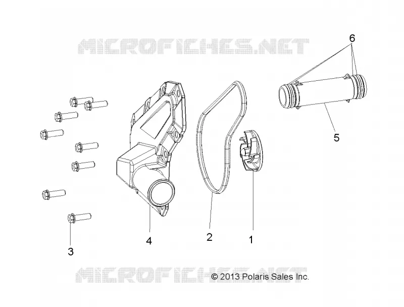 MOTORE, WATERPUMP IMPELLER AND COVER