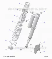 SUSPENSION, REAR SHOCK MONTAGGIO, ULTIMATE