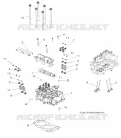 ENGINE, TESTA CILINDRO, CAM AND VALVES