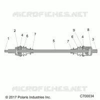 TRASMISSIONE, FRONT HALF SHAFT