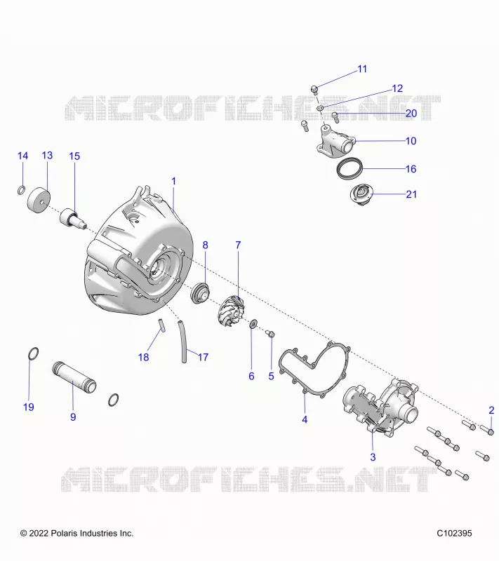 ENGINE, SISTEMA DI RAFFREDDAMENTO AND WATER PUMP