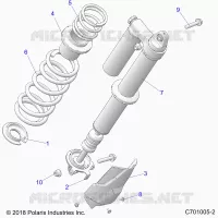 SUSPENSION, REAR SHOCK MONTAGGIO
