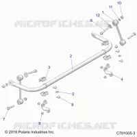 SUSPENSION, BARRA DI STABILIZZAZIONE, REAR