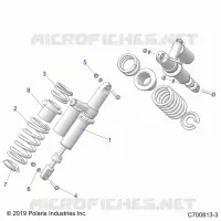 SUSPENSION, REAR SHOCK MONTAGGIO