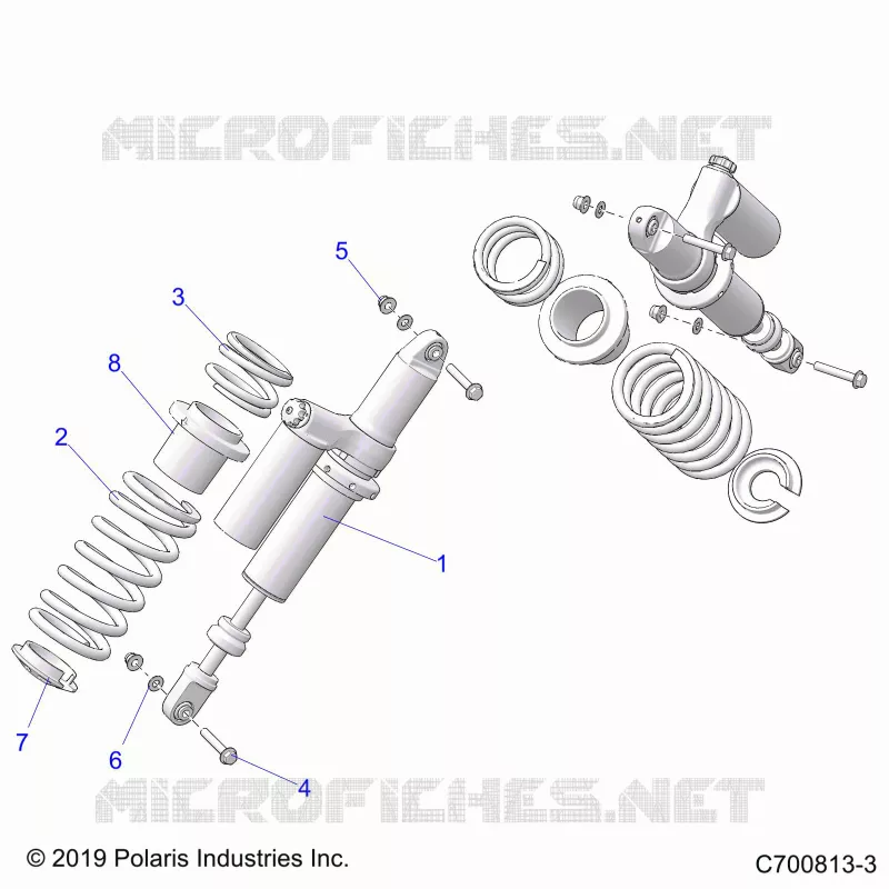 SUSPENSION, REAR SHOCK MONTAGGIO