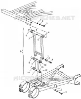 POSTERIORE PAVONEGGIARSI STABILIZZATORE Magnum 6X6 W97AE42A and Swedish Magnum 6X6 S97AE42E (4940754075D002)