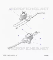 FRENO ANTERIORE BRAKE LEVER AND MASTER CYLINDER