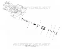 TRASMISSIONE, PRINCIPALE SCATOLA INGRANAGGI OUTPUT SHAFT