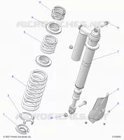 SUSPENSION, REAR SHOCK MONTAGGIO