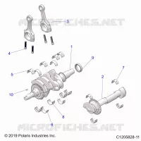 ENGINE, ALBERO MOTORE AND BEARINGS