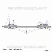 TRASMISSIONE, FRONT HALF SHAFT