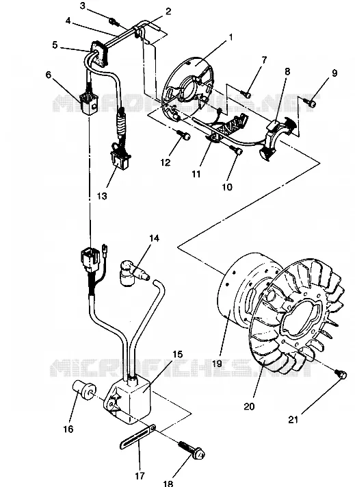 MAGNETO ASSEMBLY STARLITE GT 0943127 (49250125010041)