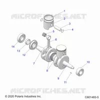 ENGINE, PISTON AND ALBERO MOTORE